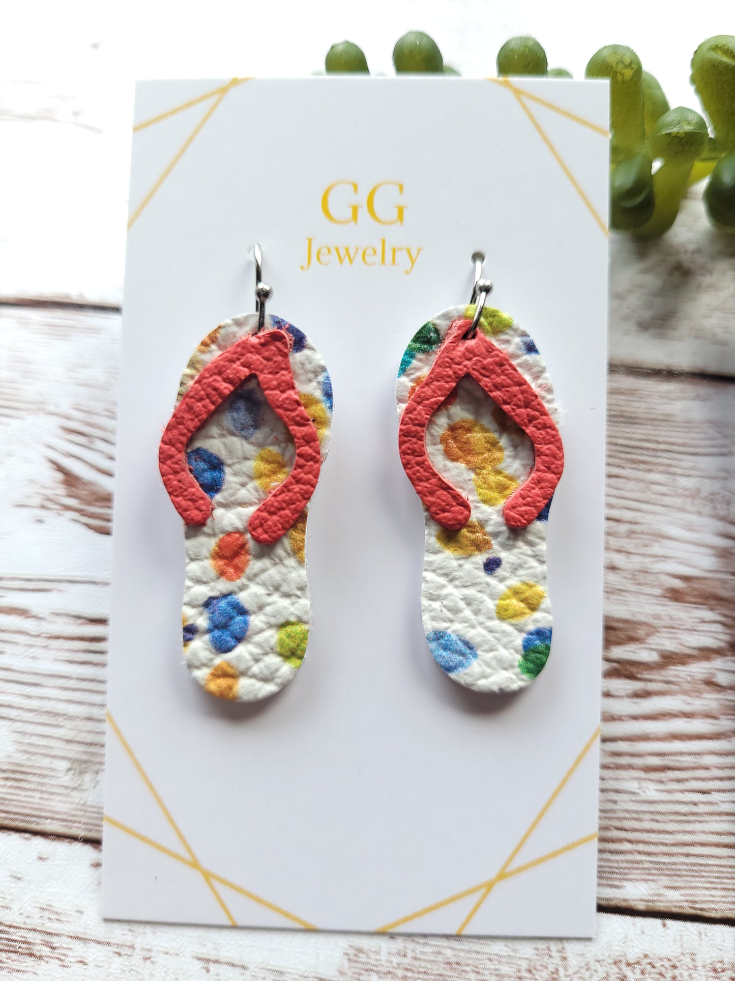 Flip Flop - Steel Rule Wooden Earring Die