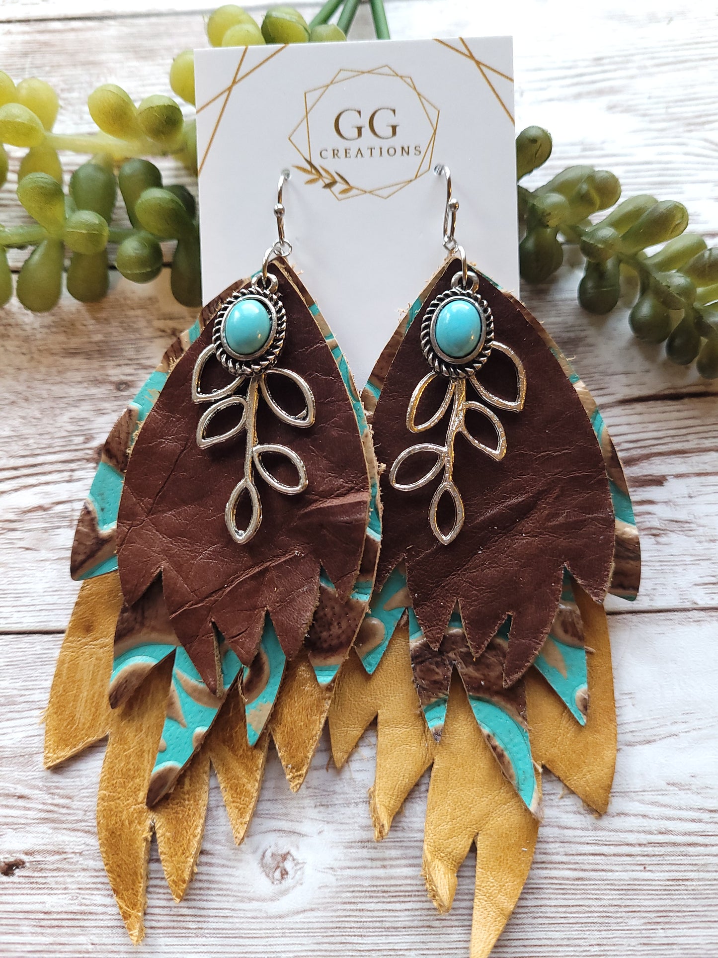 Preorder - Wendy - 3 piece wispy feather - Steel Rule Wooden Earring Die