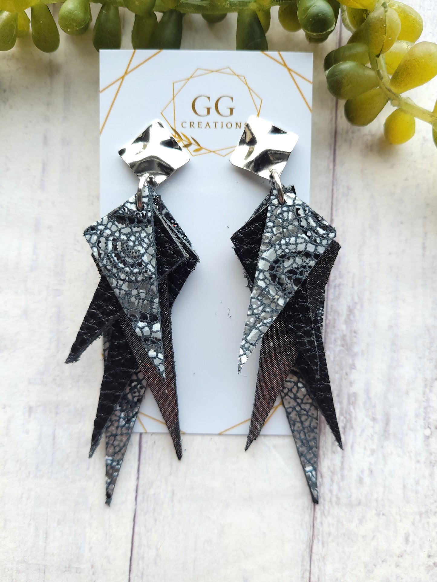 Preorder - Dawn - Geometric Triangles - Steel Rule Wooden Earring Die
