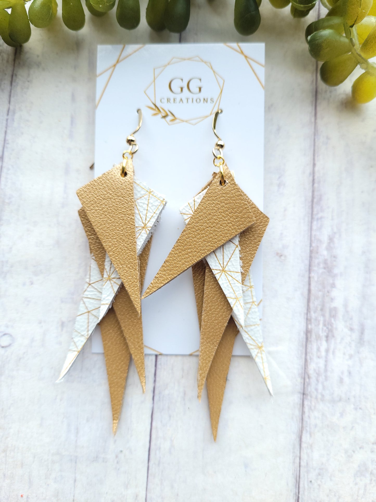Preorder - Dawn - Geometric Triangles - Steel Rule Wooden Earring Die