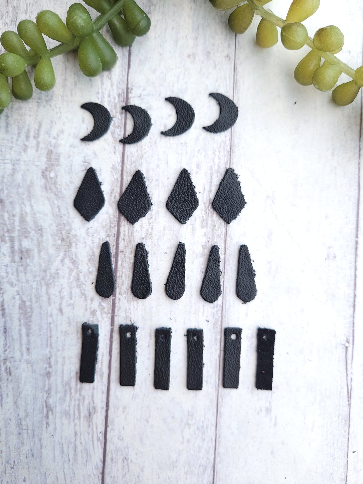 Preorder - Connectors and Dangle Charms (style 2) - half moon, pointed drop, long dangle, rectangle - Steel Rule Die