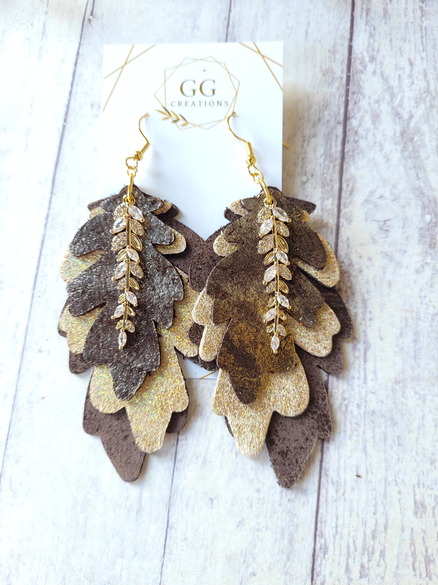 Fall Stacking Leaves - Steel Rule Wooden Earring Die