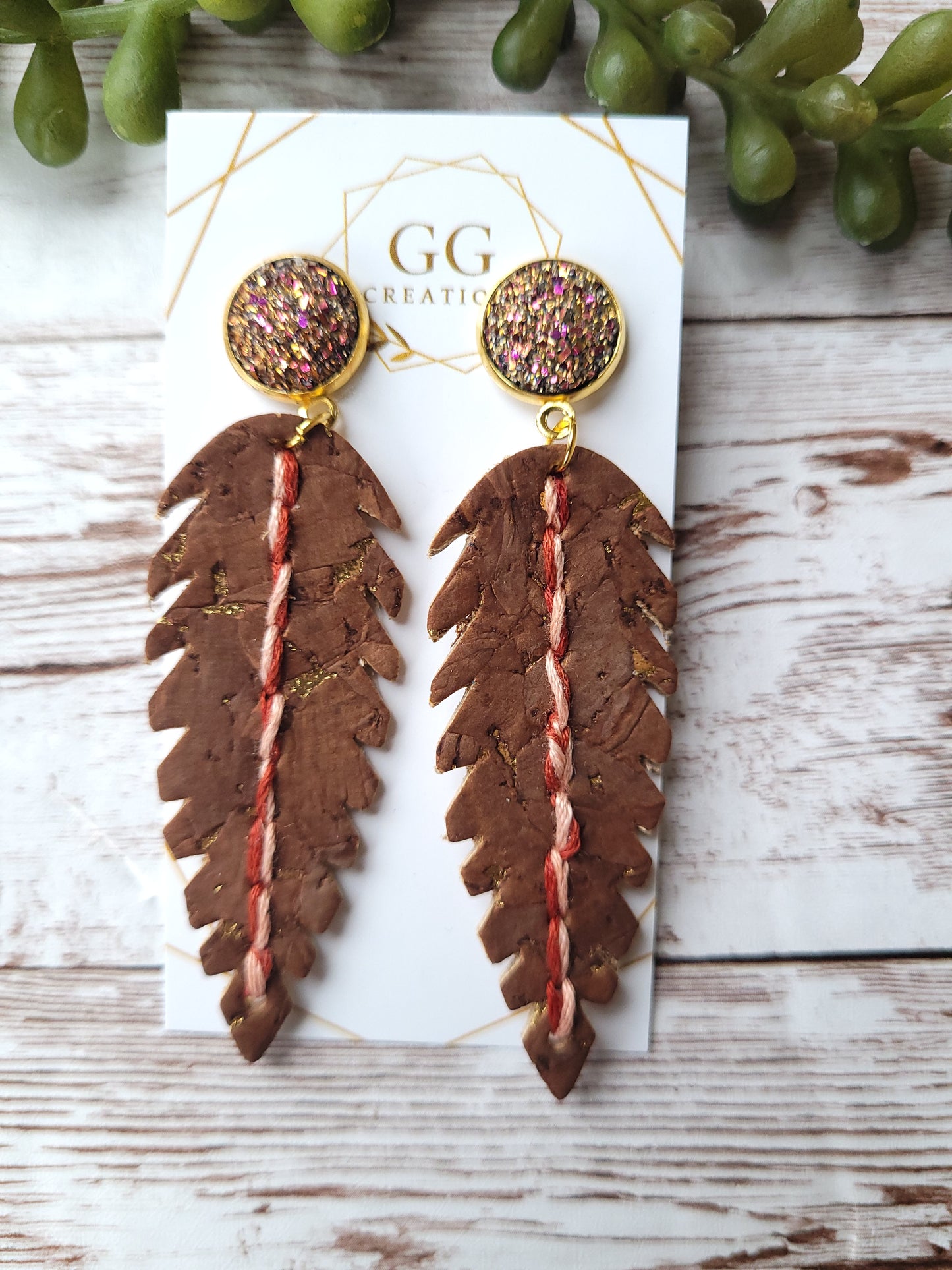 Preorder - Tribal Feather - 2.5" Pair - Steel Rule Wooden Earring Die