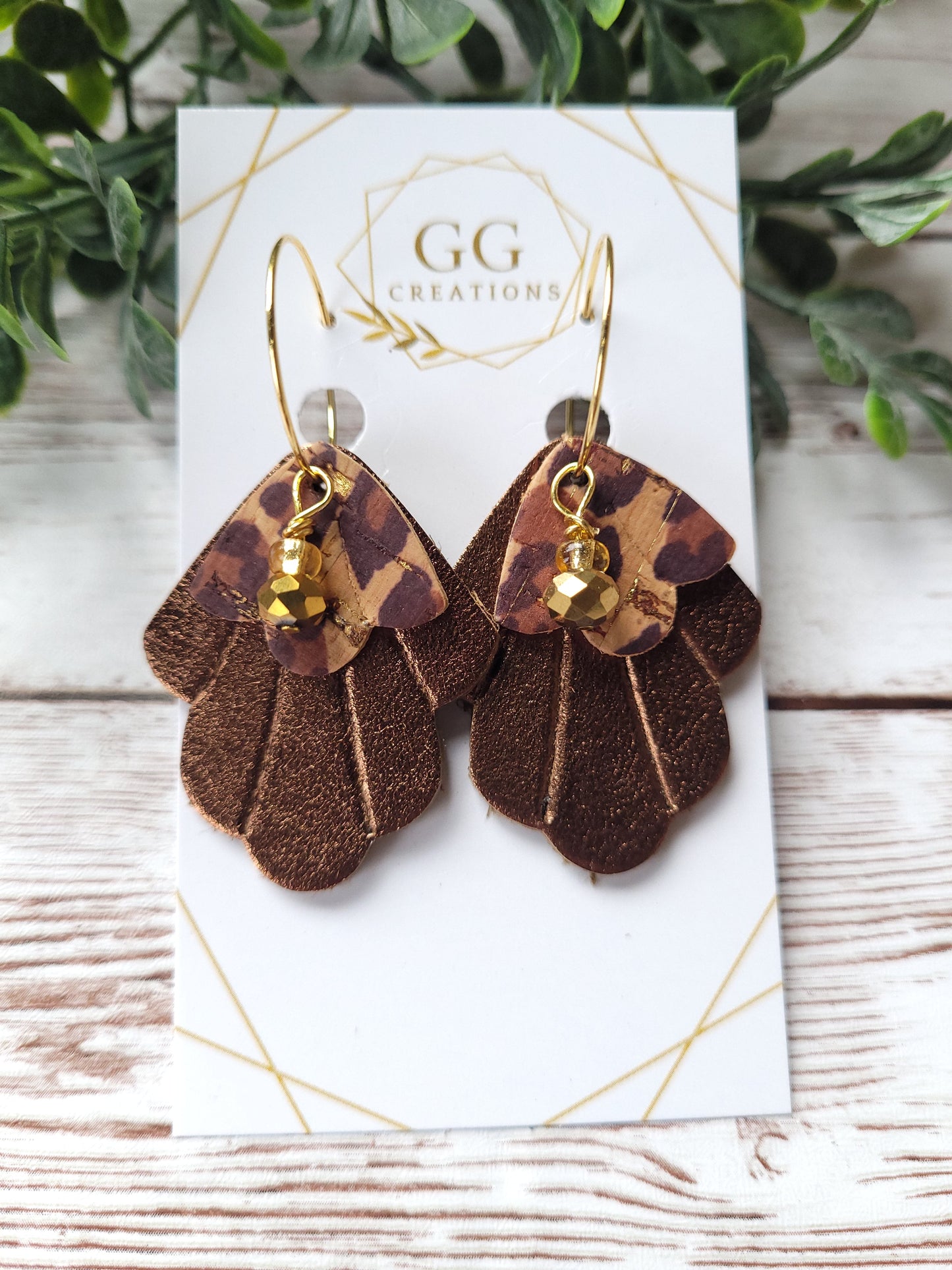 Preorder - Scalloped Leaf - Embossed - Steel Rule Wooden Earring Die