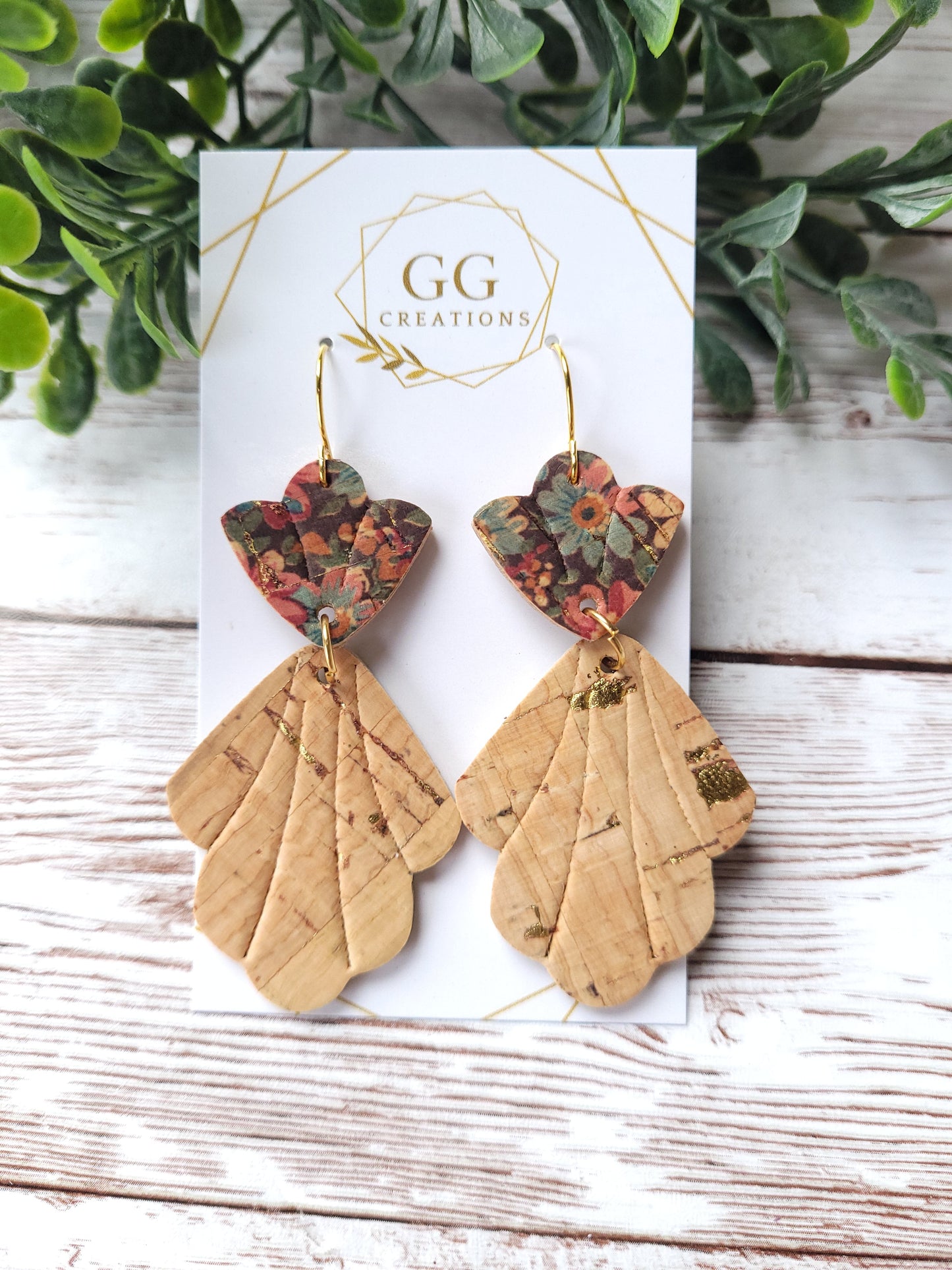 Preorder - Scalloped Leaf - Embossed - Steel Rule Wooden Earring Die