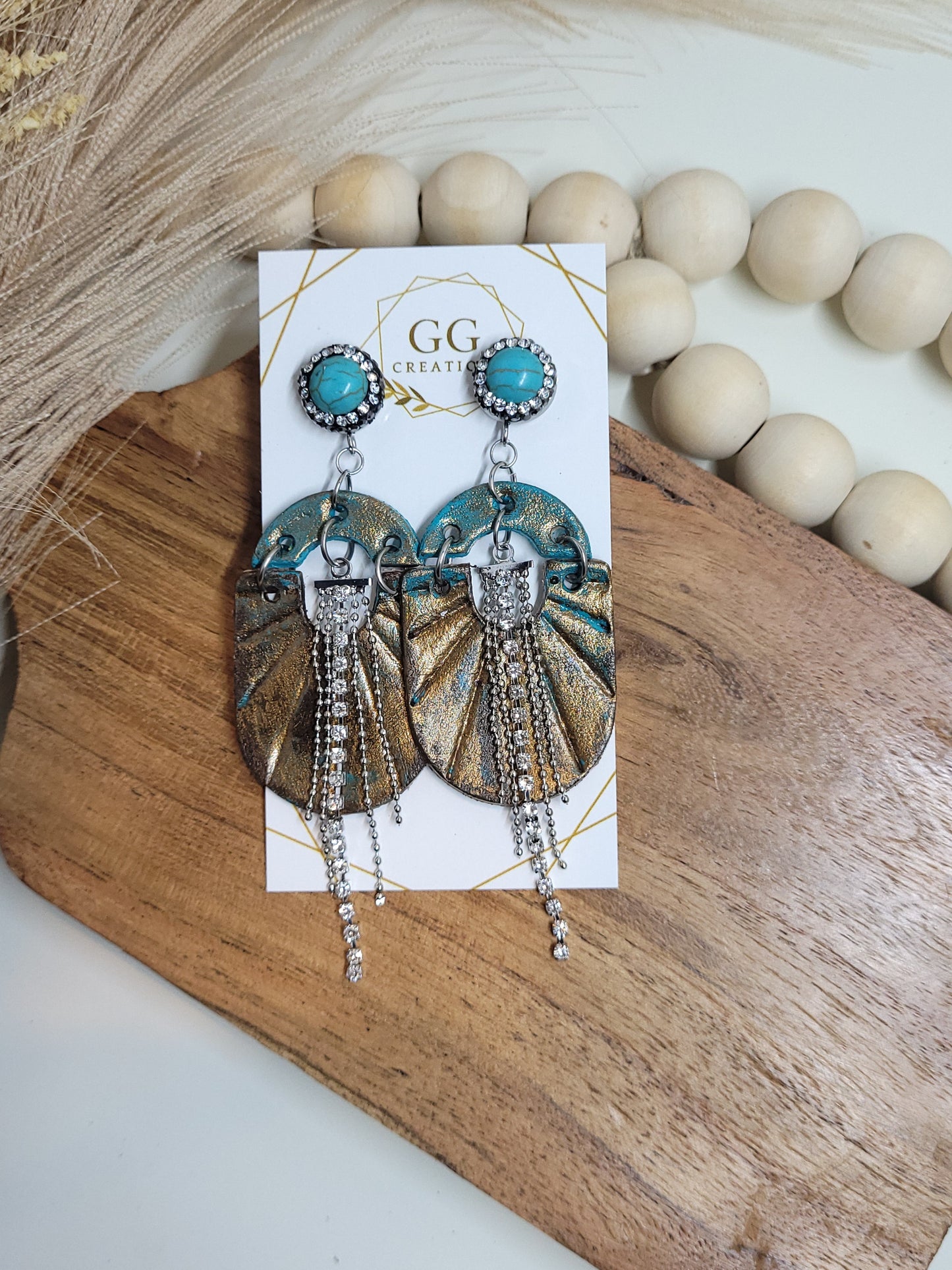 Haven- Embossed (Pair) - Steel Rule Wooden Earring Die