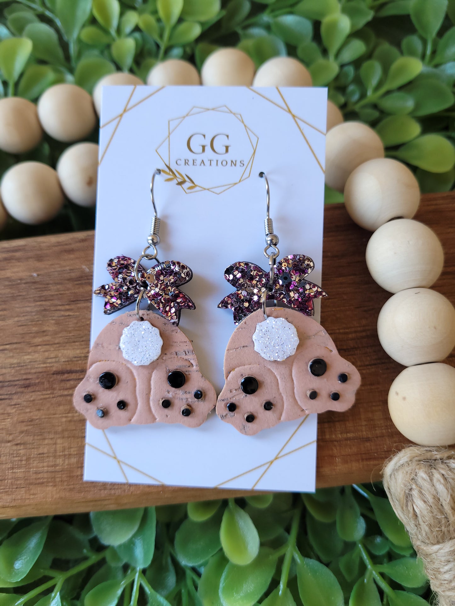 Bunny Bum - 1" Embossed - Steel Rule Wooden Earring Die