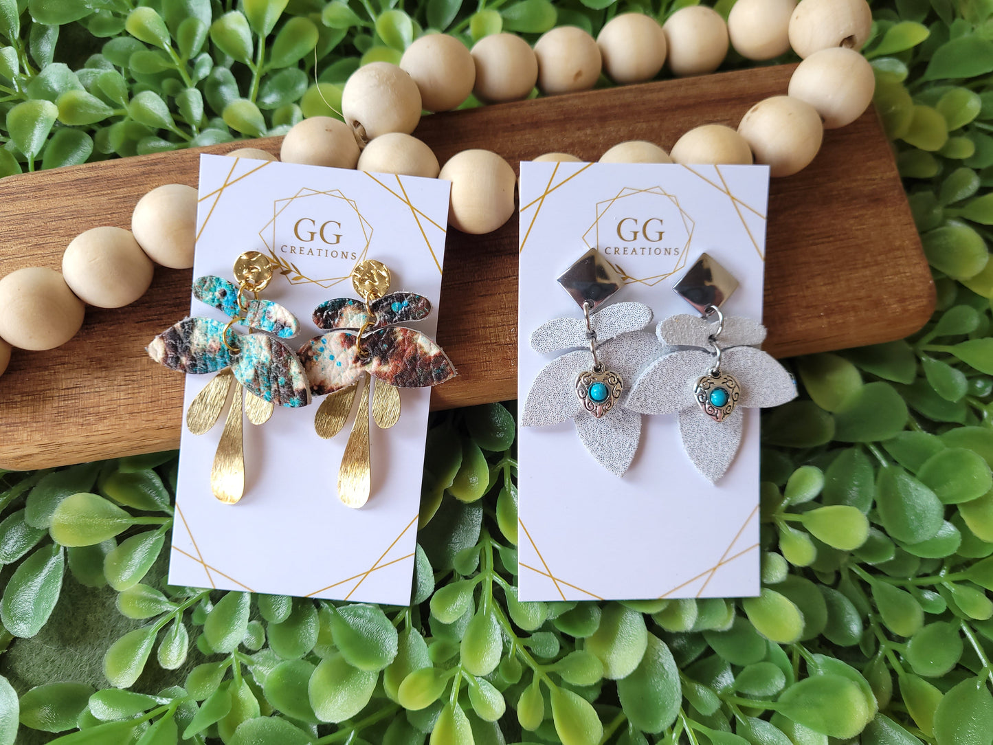 Cascading Droplets - Pair - Steel Rule Wooden Earring Die