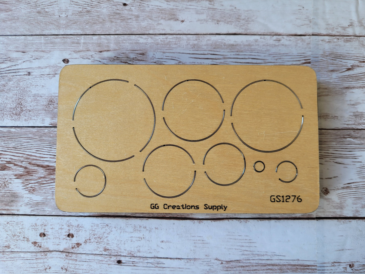 Multi Circles - 8 sizes - Steel Rule Wooden Earring Die