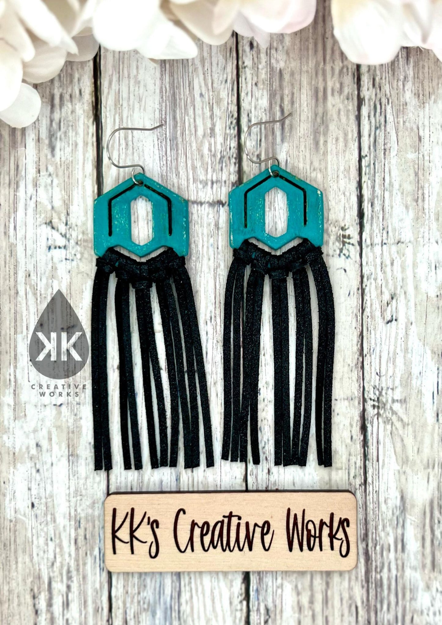 Preorder - Sexy Hexy's - 4 designs - Embossed - Steel Rule Wooden Earring Die