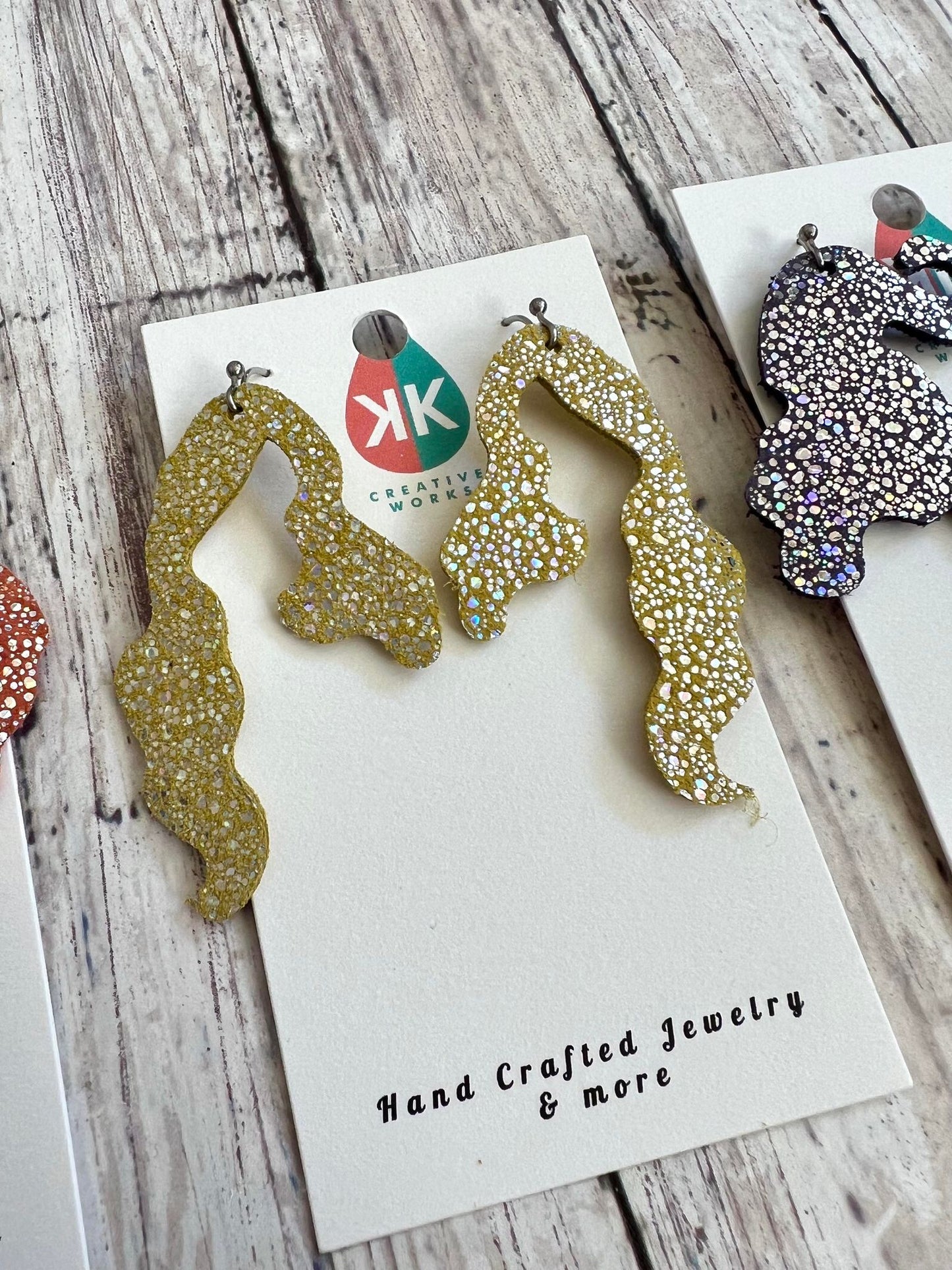 Preorder - Witch Hair Trio - 3 mirrored pairs - Earring Die