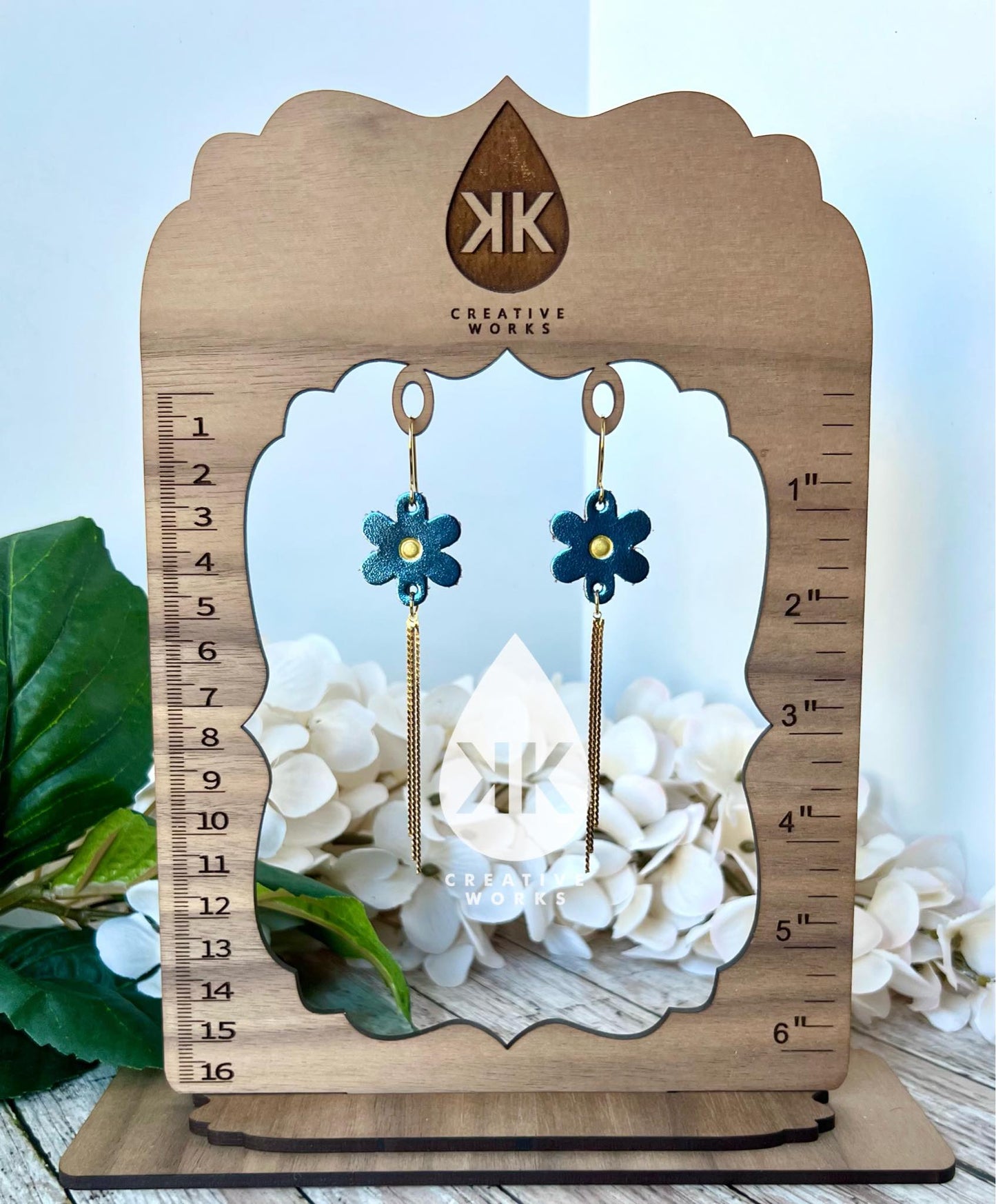 Preorder - KK's Flower Garden- Embossed and Mirrored - Steel Rule Wooden Earring Die