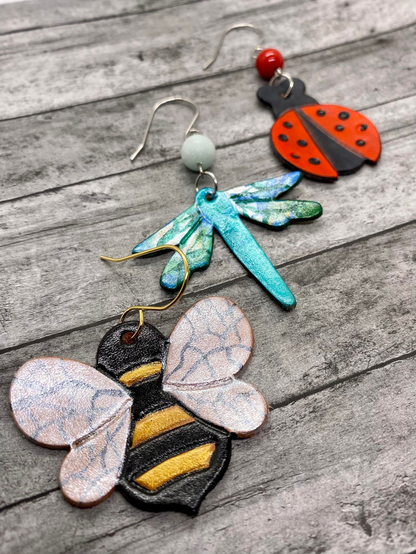 It's a Bug's Life Trio - 1.5" Embossed - Steel Rule Wooden Earring Die