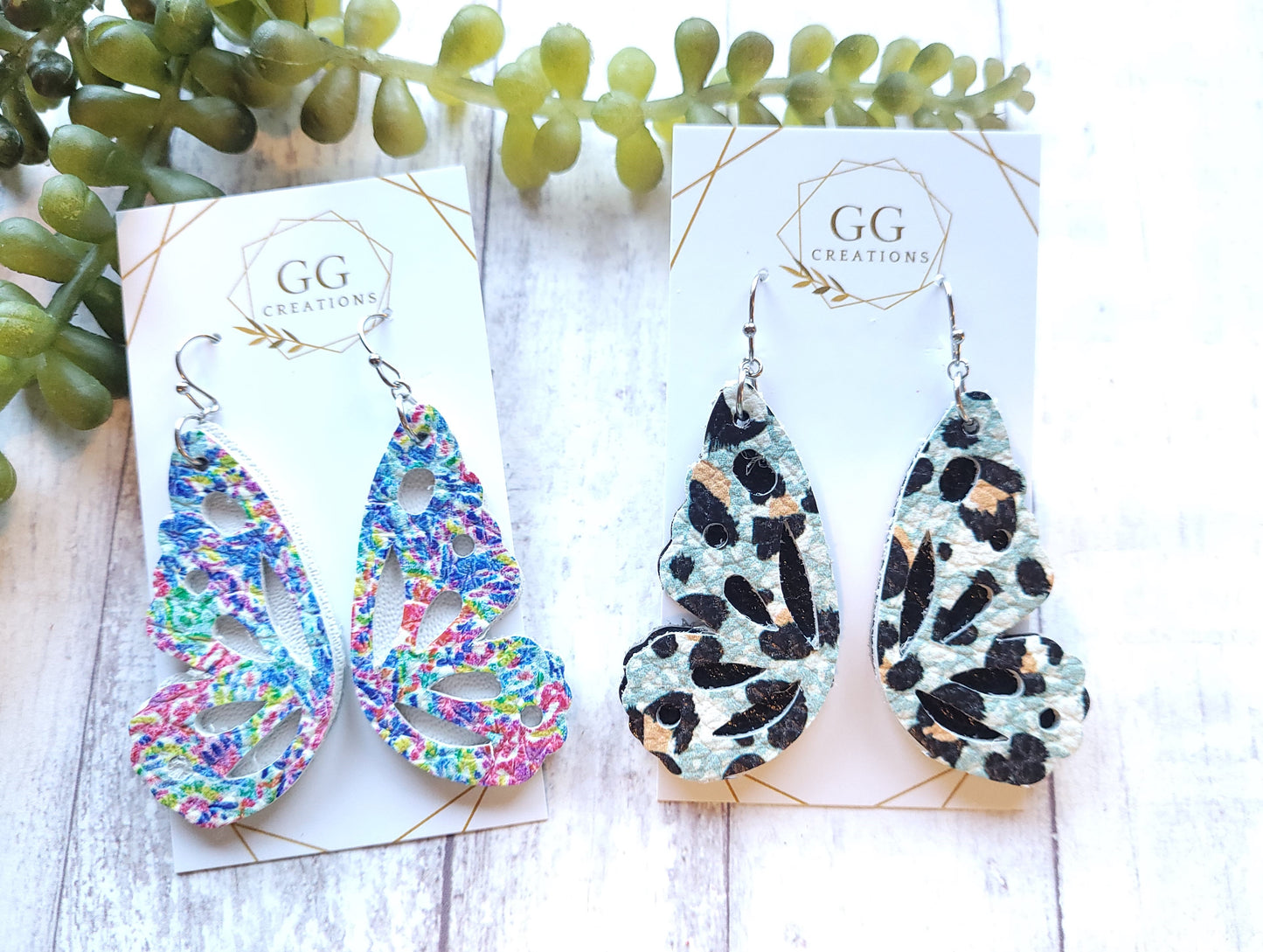 Butterfly Wings -2" Steel Rule Wooden Earring Die