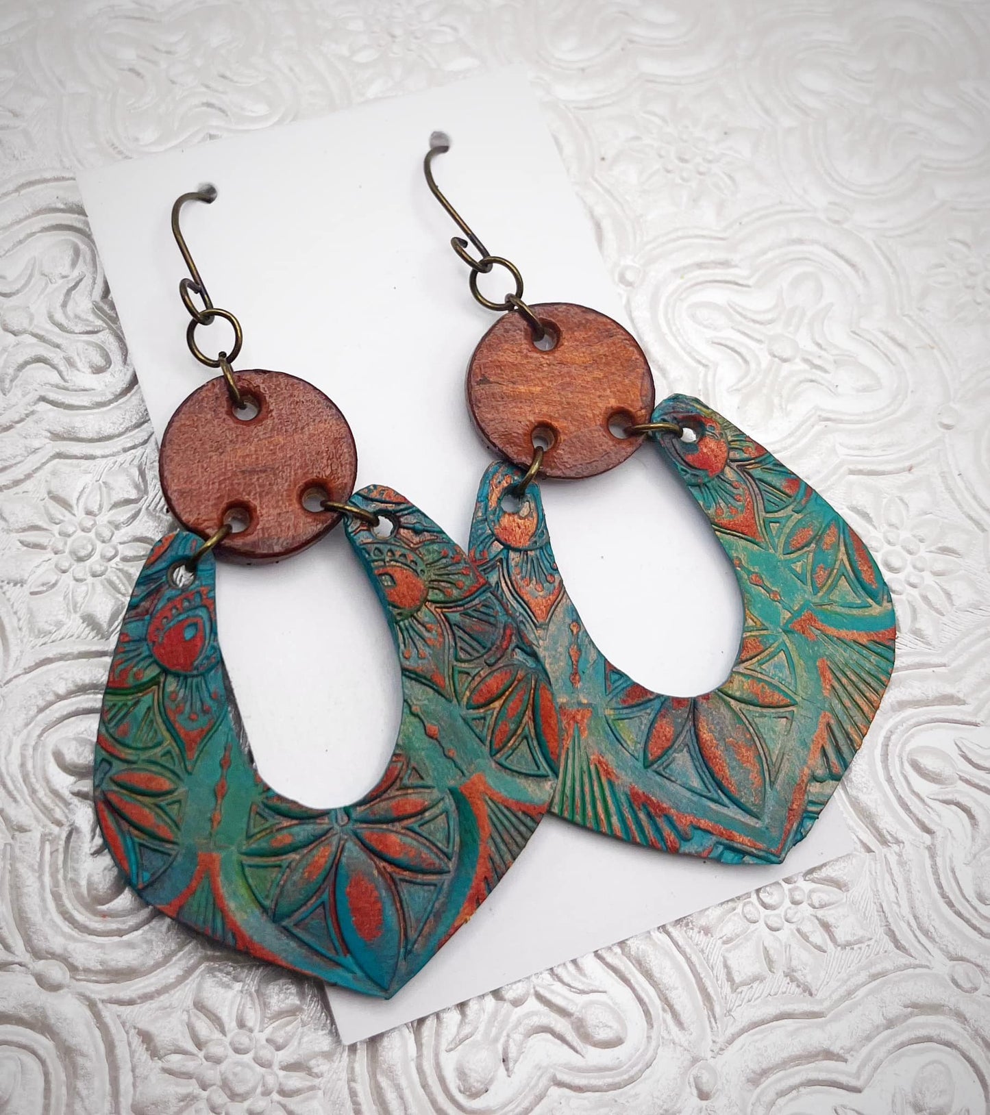 Fabulous Fey (Embossed) - pair - Steel Rule Wooden Earring Die