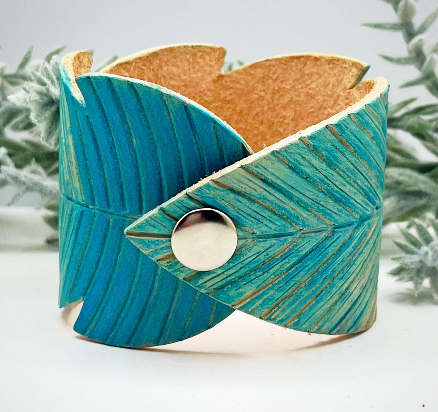 Preorder - Embossed Feather Bracelet - Steel Rule Wooden Die