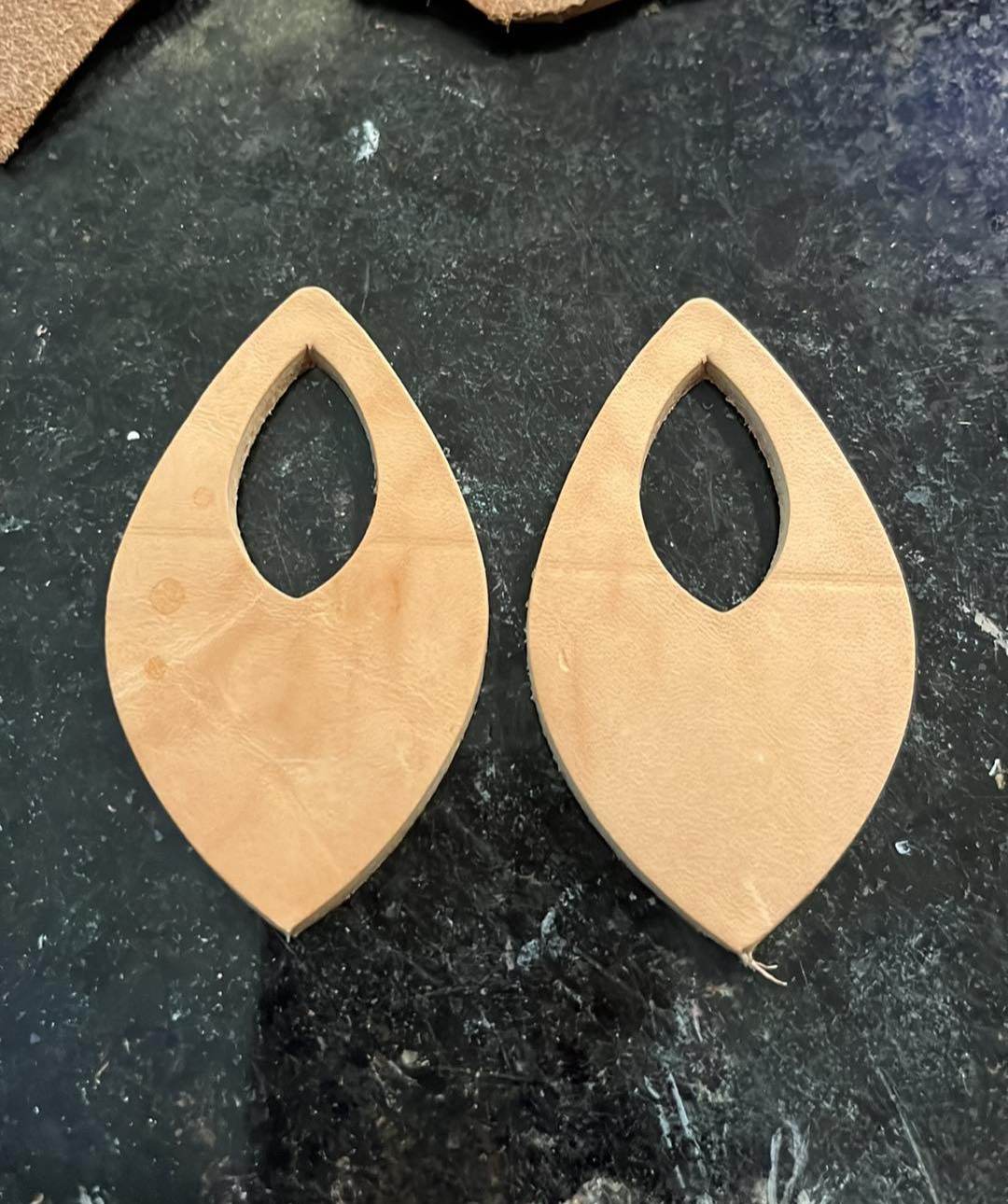 Jade - Geometric Drop - Pair - Steel Rule Wooden Earring Die