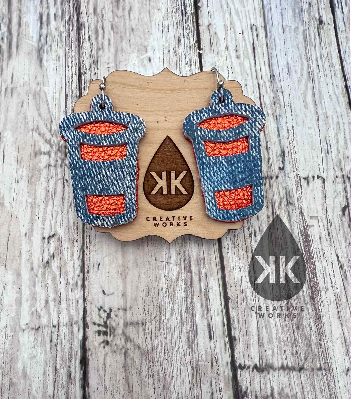 Preorder - Layered Latte - 1.5" Steel Rule Wooden Earring Die