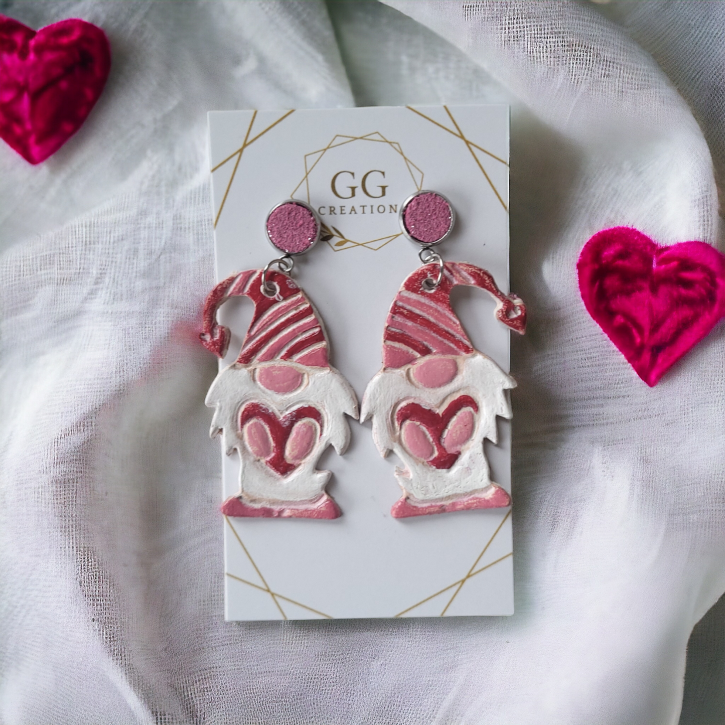 Gnome to my Heart - 1.75" (Mirrored Pair)- Steel Rule Earring Die