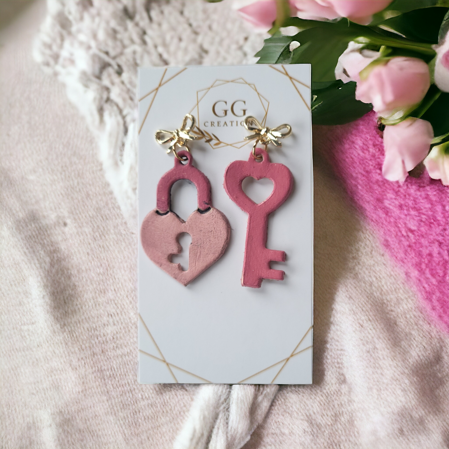 Preorder - Key to my Heart (Pair)- Steel Rule Earring Die