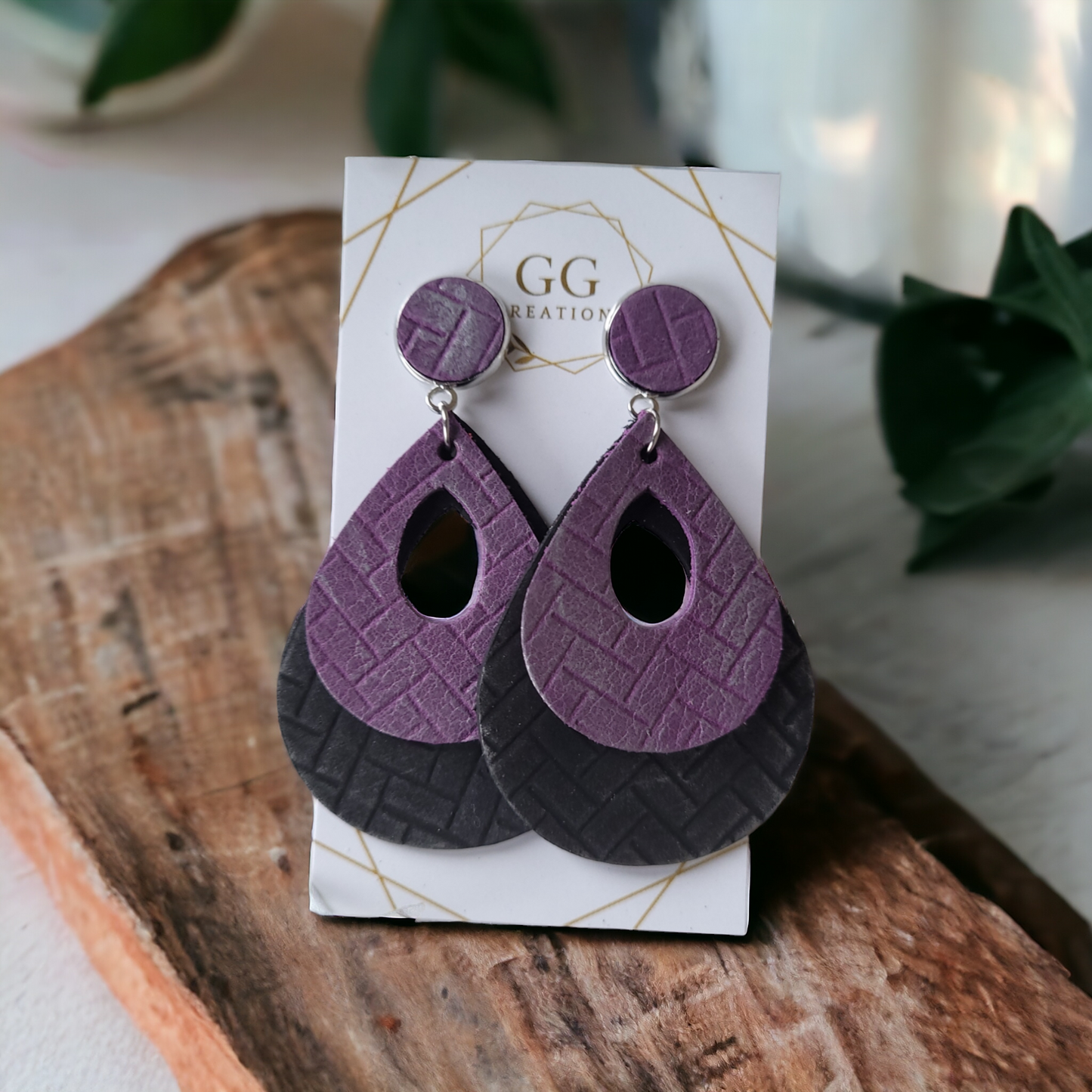 Woven Braided - Embossing plate - Steel Rule Wooden Earring Die