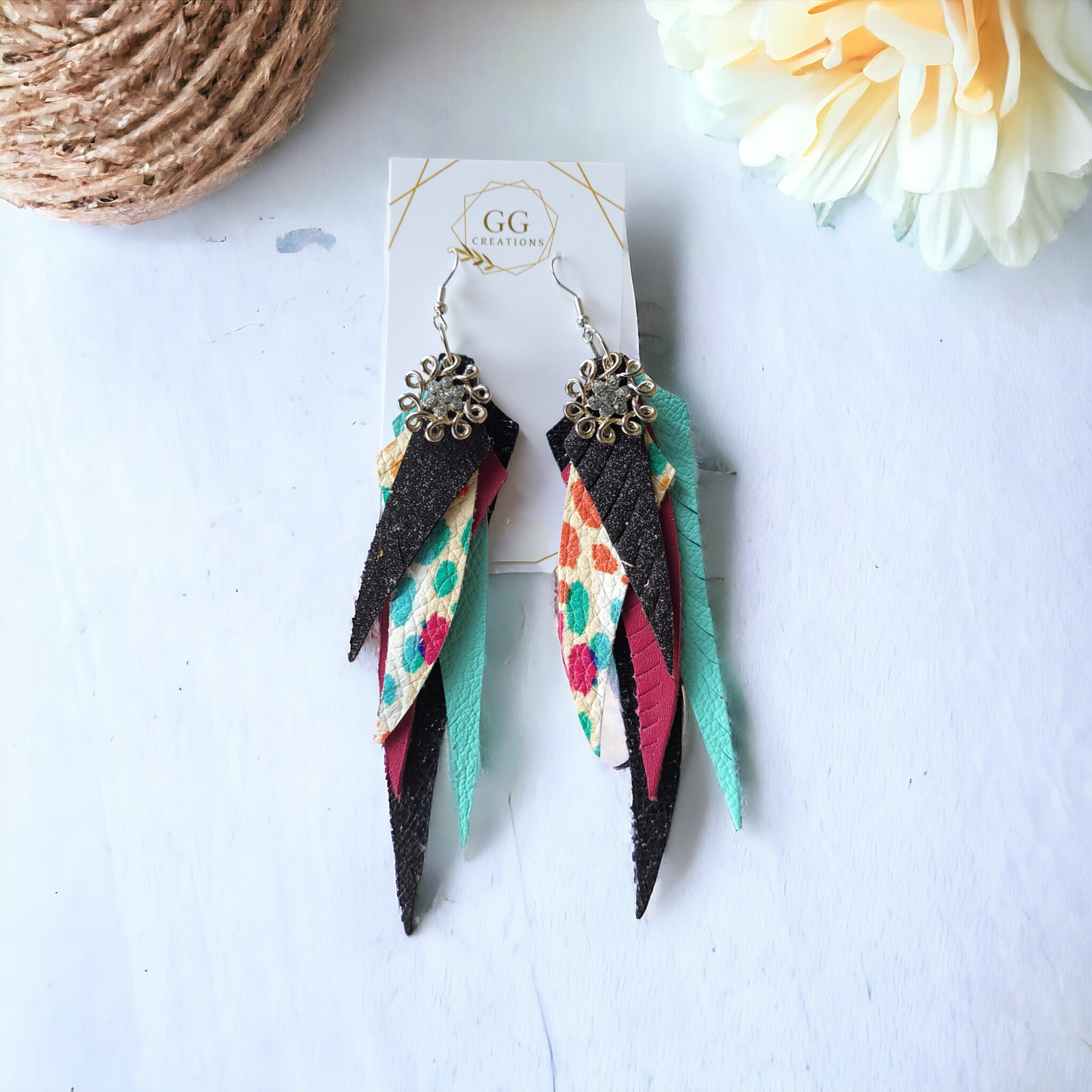 Bladed Feathers - 5 layers - Steel Rule Wooden earring die