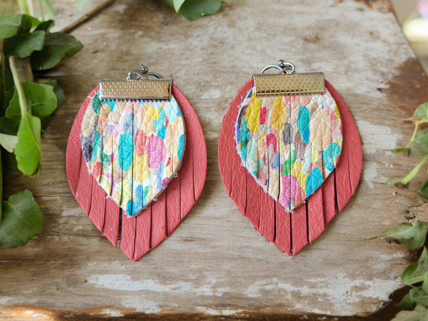 Preorder - Triple Fringy Drop - 3 sizes - Steel Rule Wooden Earring Die