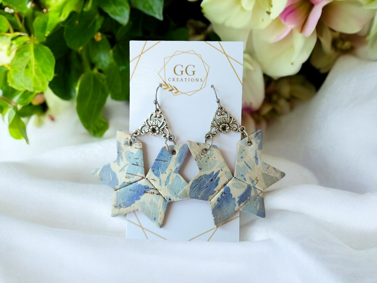 Fowler's Star - Embossed - 3 sizes - Steel Rule Wooden Earring Die