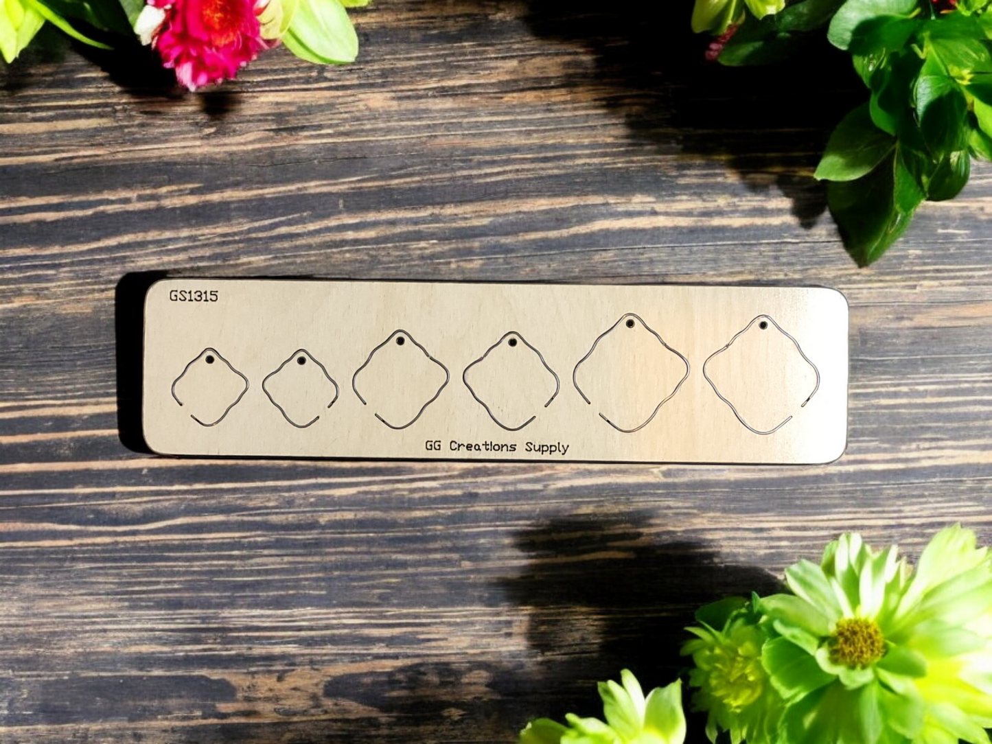 Preorder - Irregular Diamond/Square Shape - 3 sizes - NOT Embossed - Steel Rule Wooden Earring Die