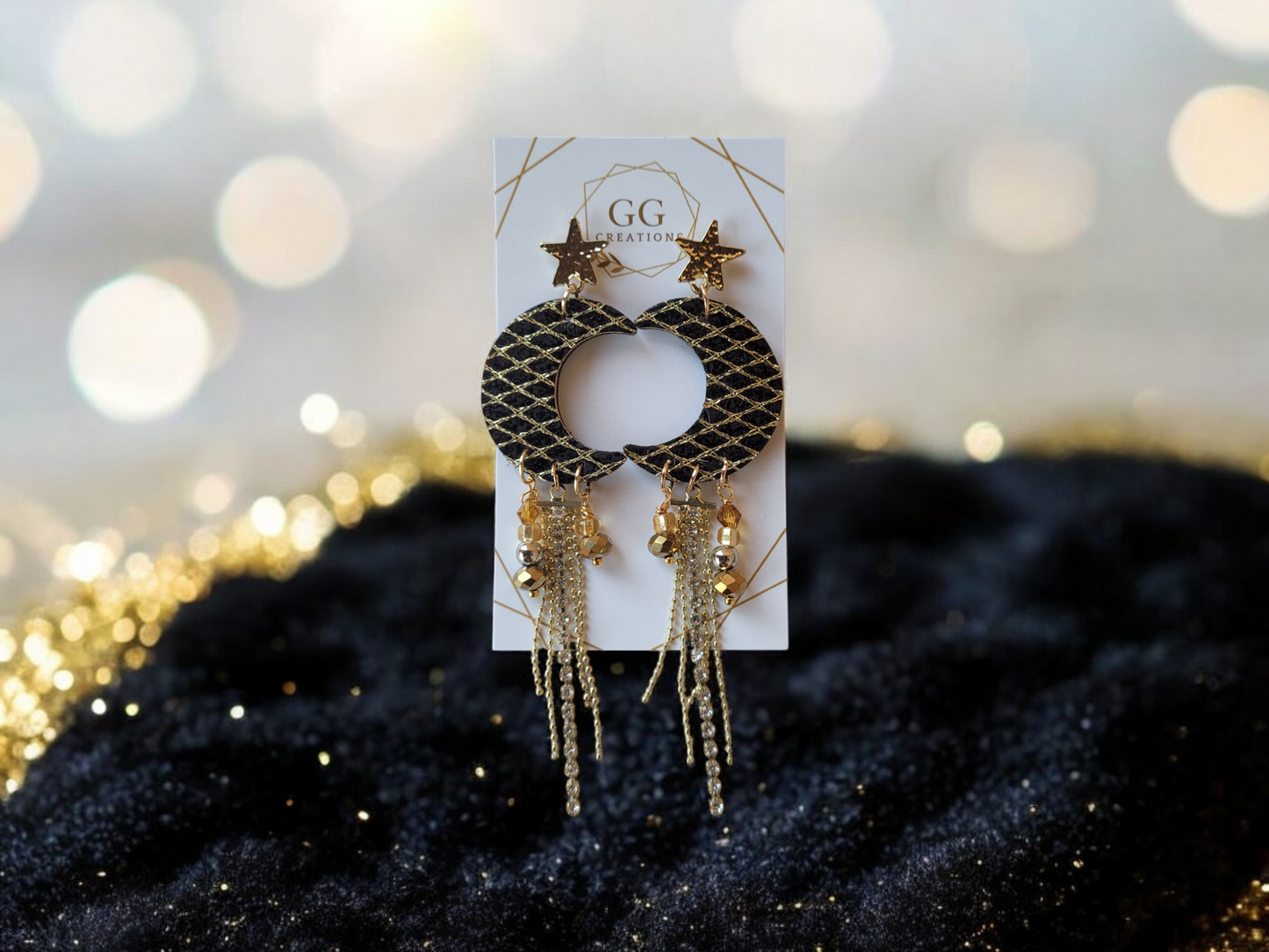 Moon Dance - 1.25" Mirrored Pair - Steel Rule Earring Die