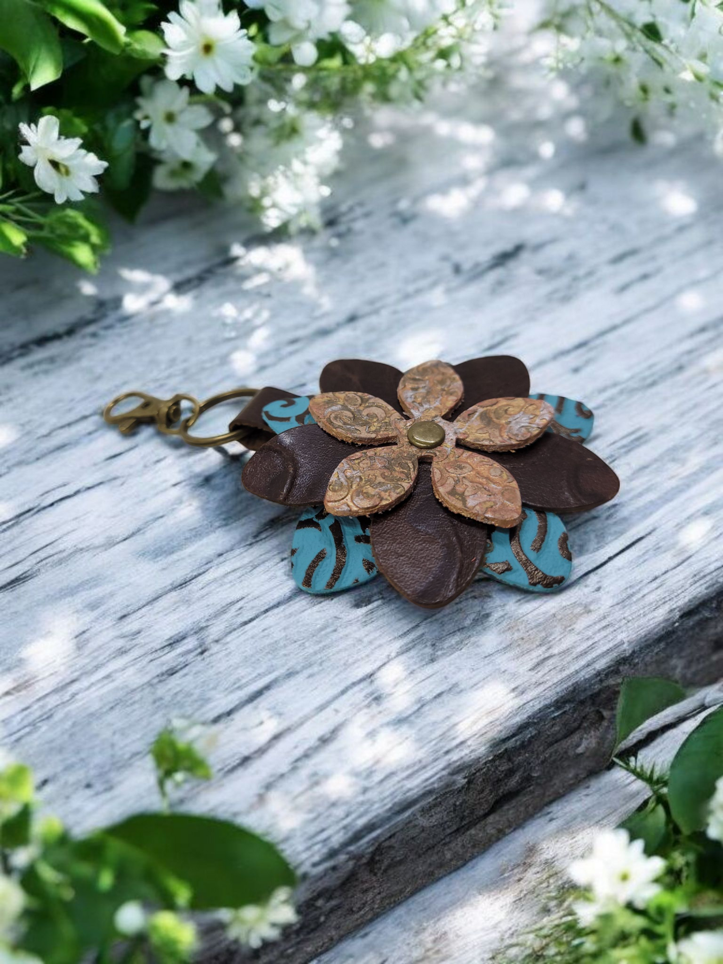 Multi Layered Flower Bag Charm, Accessory Keychain Die - Steel Rule Wooden Die