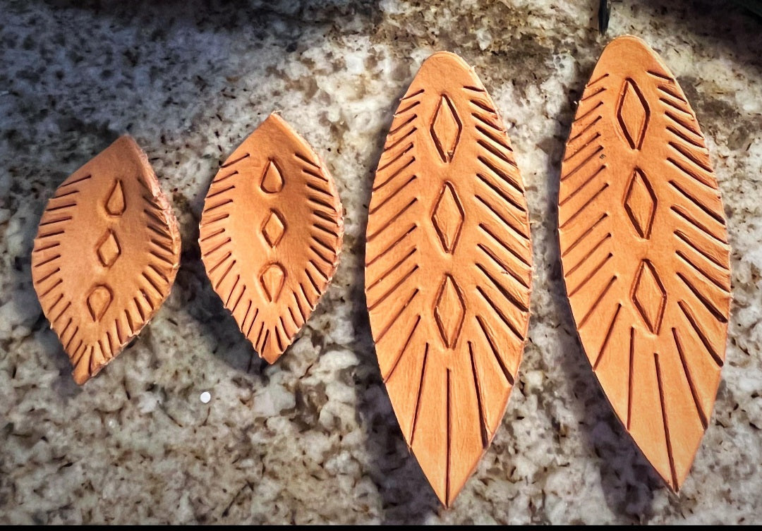 Prairie Diamond Fringe - 2 styles - Embossed- Steele Rule Wooden Earring Die