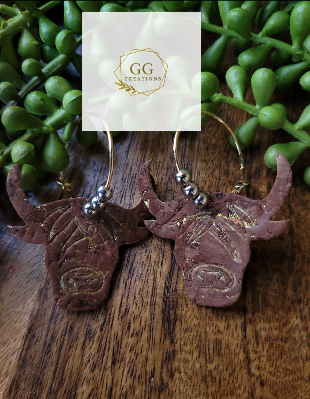 Preorder - Highlander Cow -1.75" Embossed - Steel Rule Wooden Earring Die