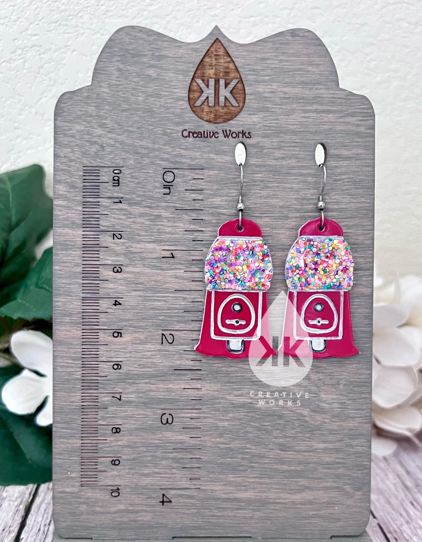 Preorder - KK's Bubble Gum Bash- Embossed- Steel Rule Wooden Earring Die