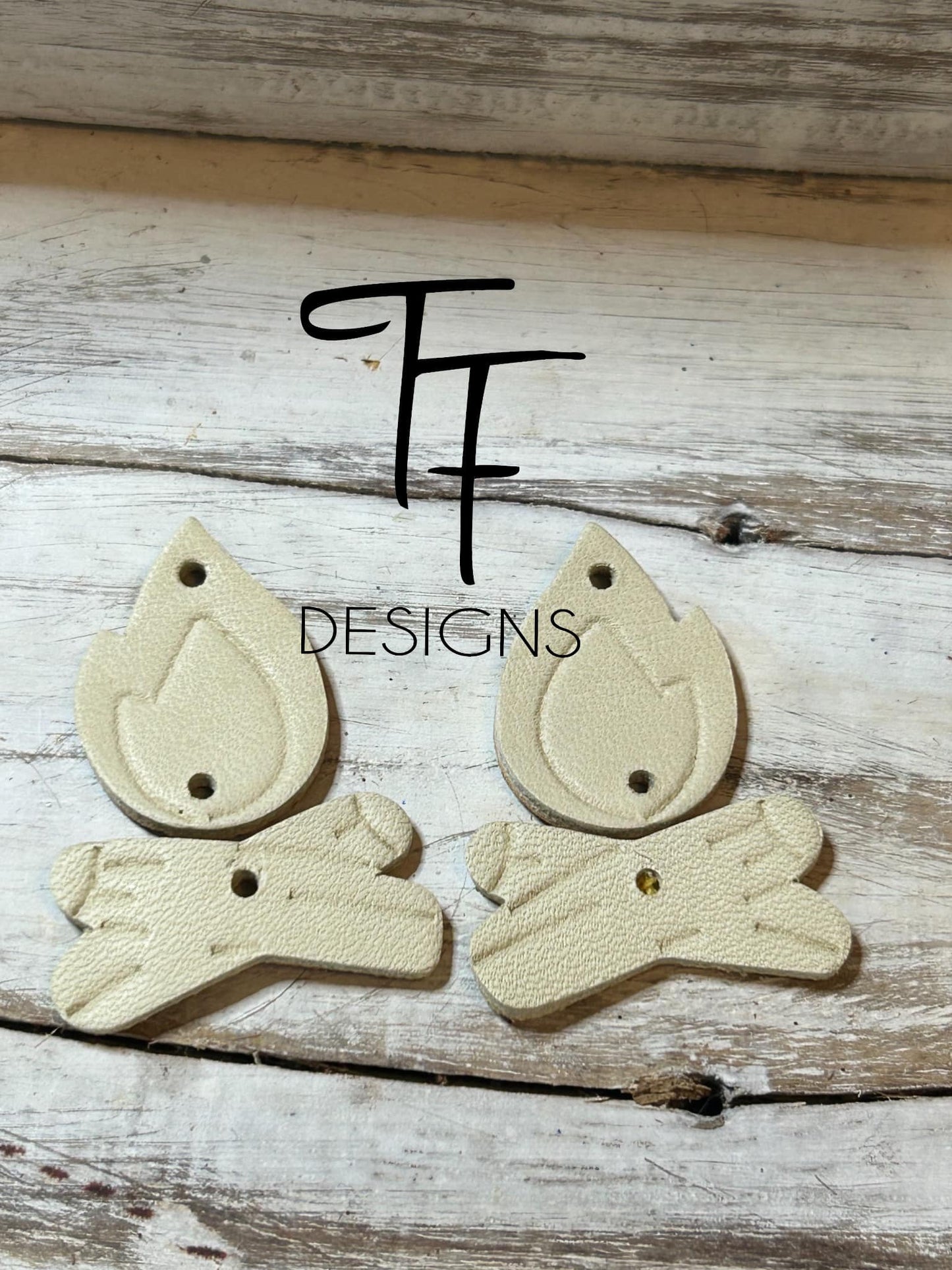 Embossed Campfire - 1.5" Mirrored Pair - Steel Rule Wooden Earring Die