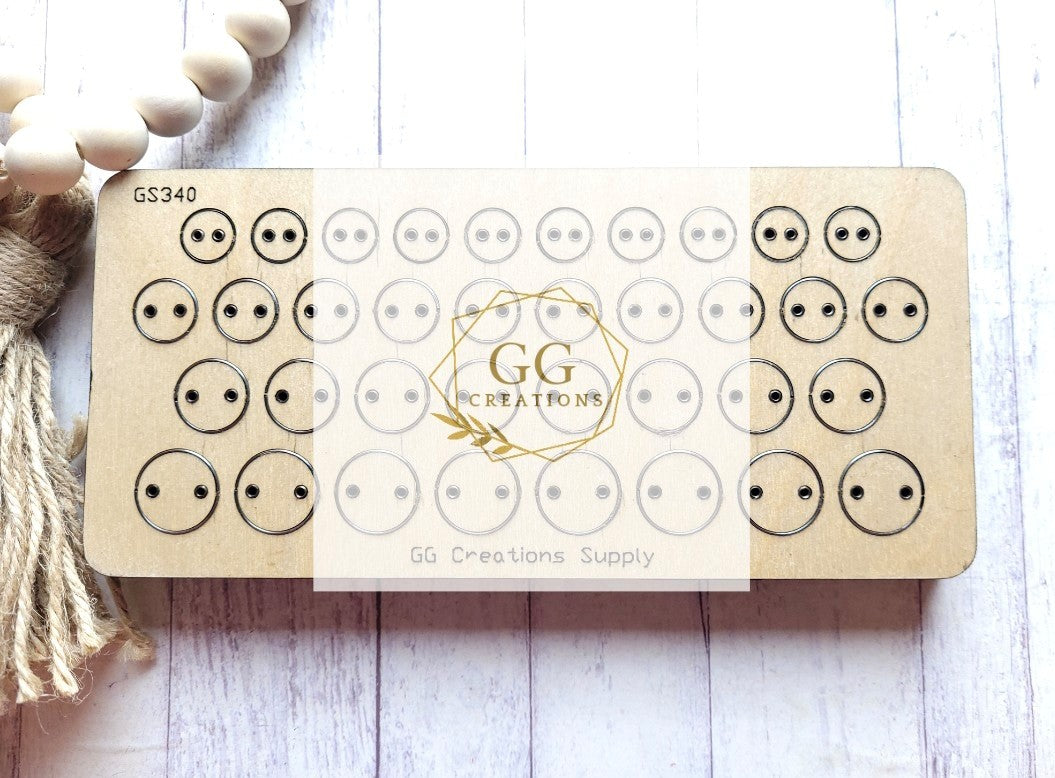 Preorder - Multi Circle Connectors - 12mm, 14mm, 16mm, 18mm - Steel Rule Wooden Earring Die