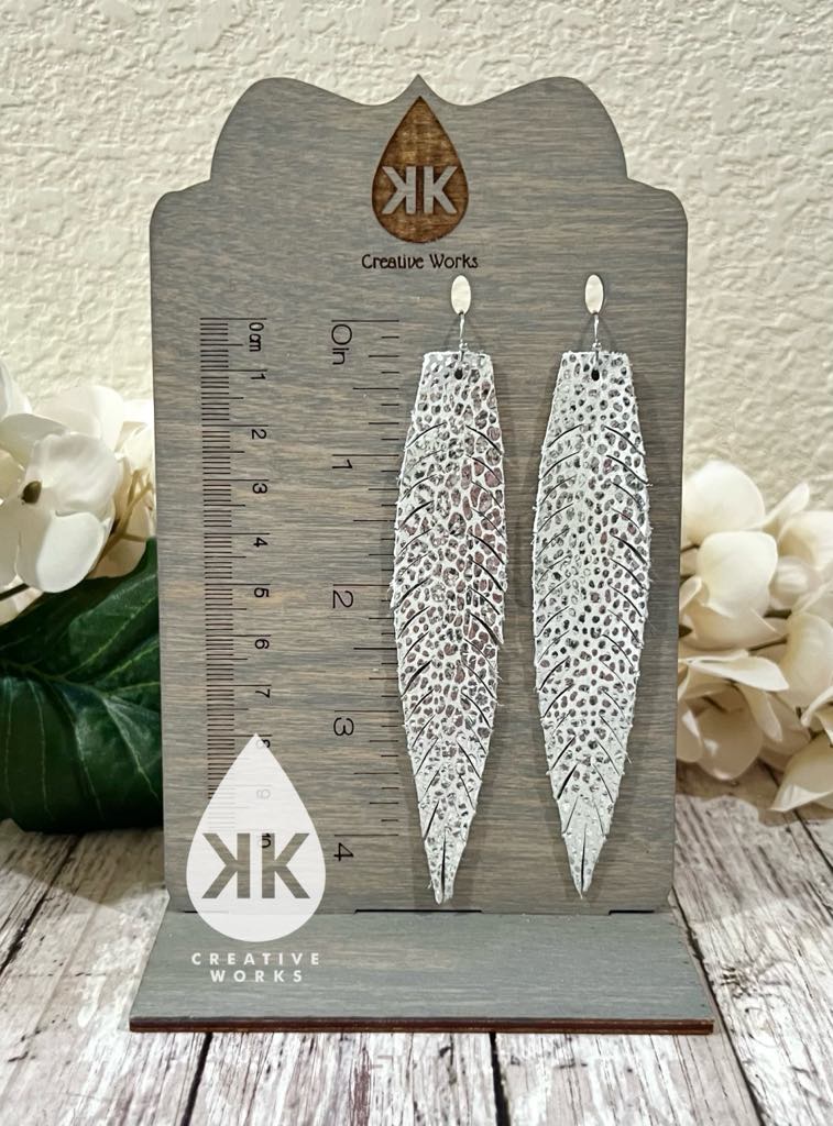 Preorder - KK's Fantasia's Fantasy Fringe Feathers - Steel Rule Wooden Earring Die