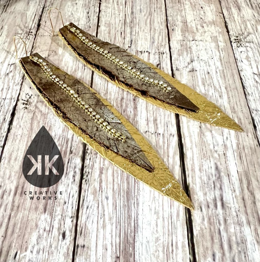 Preorder - KK's Fantasia's Fantasy Fringe Feathers - Steel Rule Wooden Earring Die