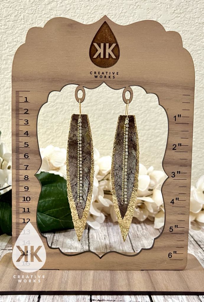 Preorder - KK's Fantasia's Fantasy Fringe Feathers - Steel Rule Wooden Earring Die