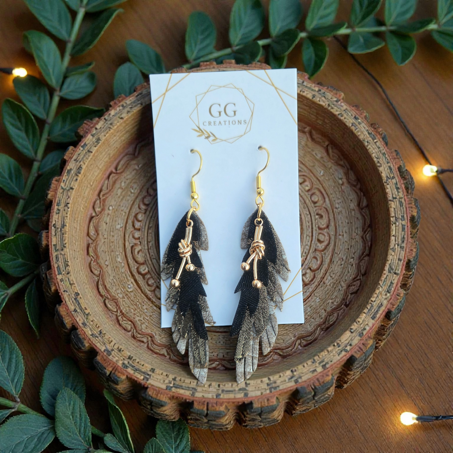 Preorder - KK's Alaida Fringed Feathers - Steel Rule Wooden Earring Die