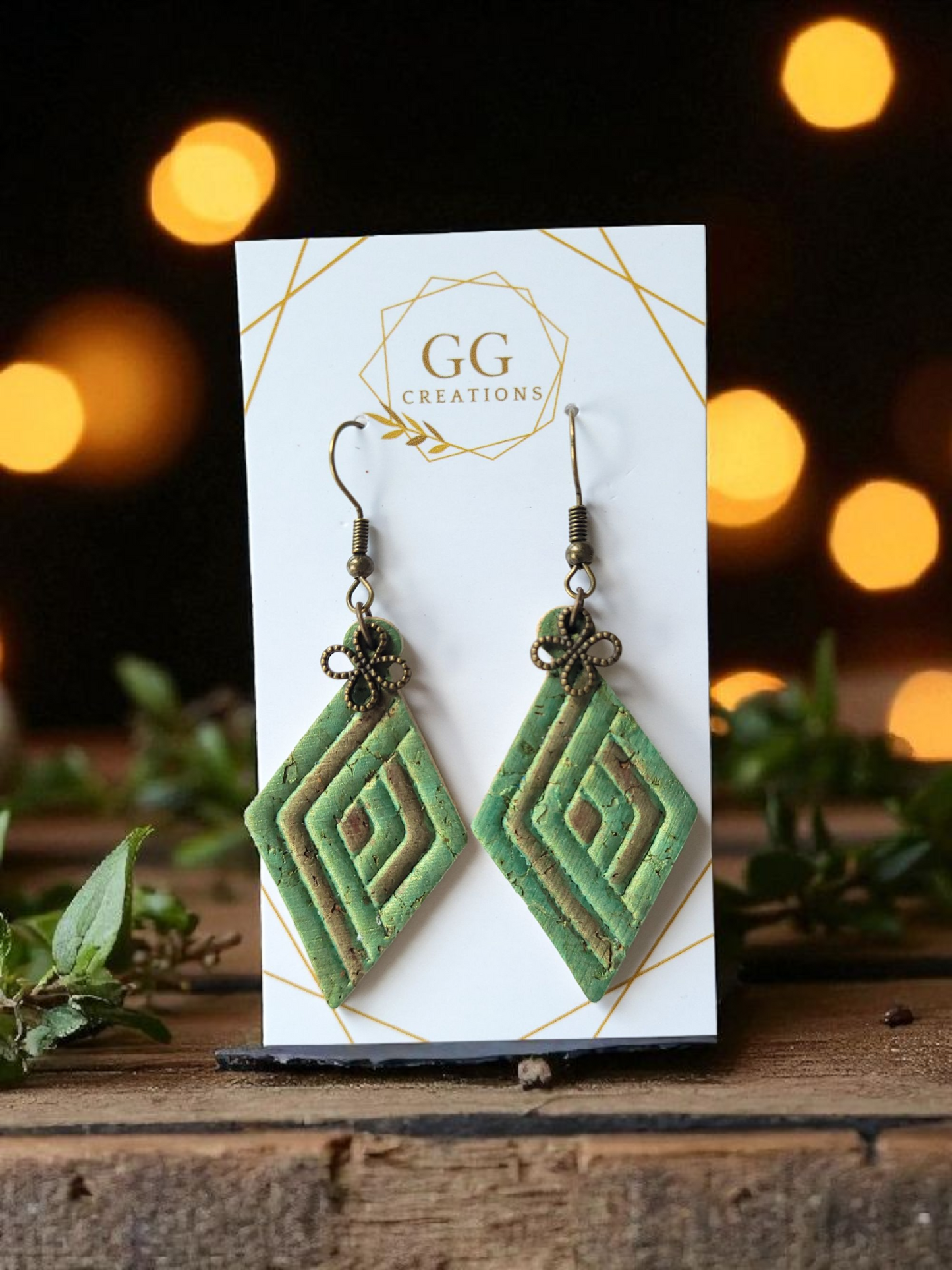 Preorder -Diamond Nexus - 1.75" Embossed Mirrored pair - Steel Rule Wooden Earring Die