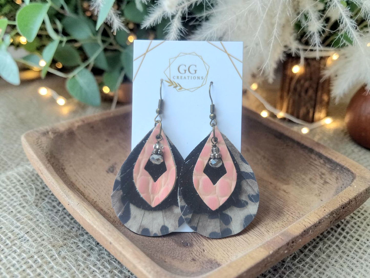 Sweet Surprise Open Teardrops - 2 sizes - embossed & not embossed - Steel Rule Wooden Earring Die