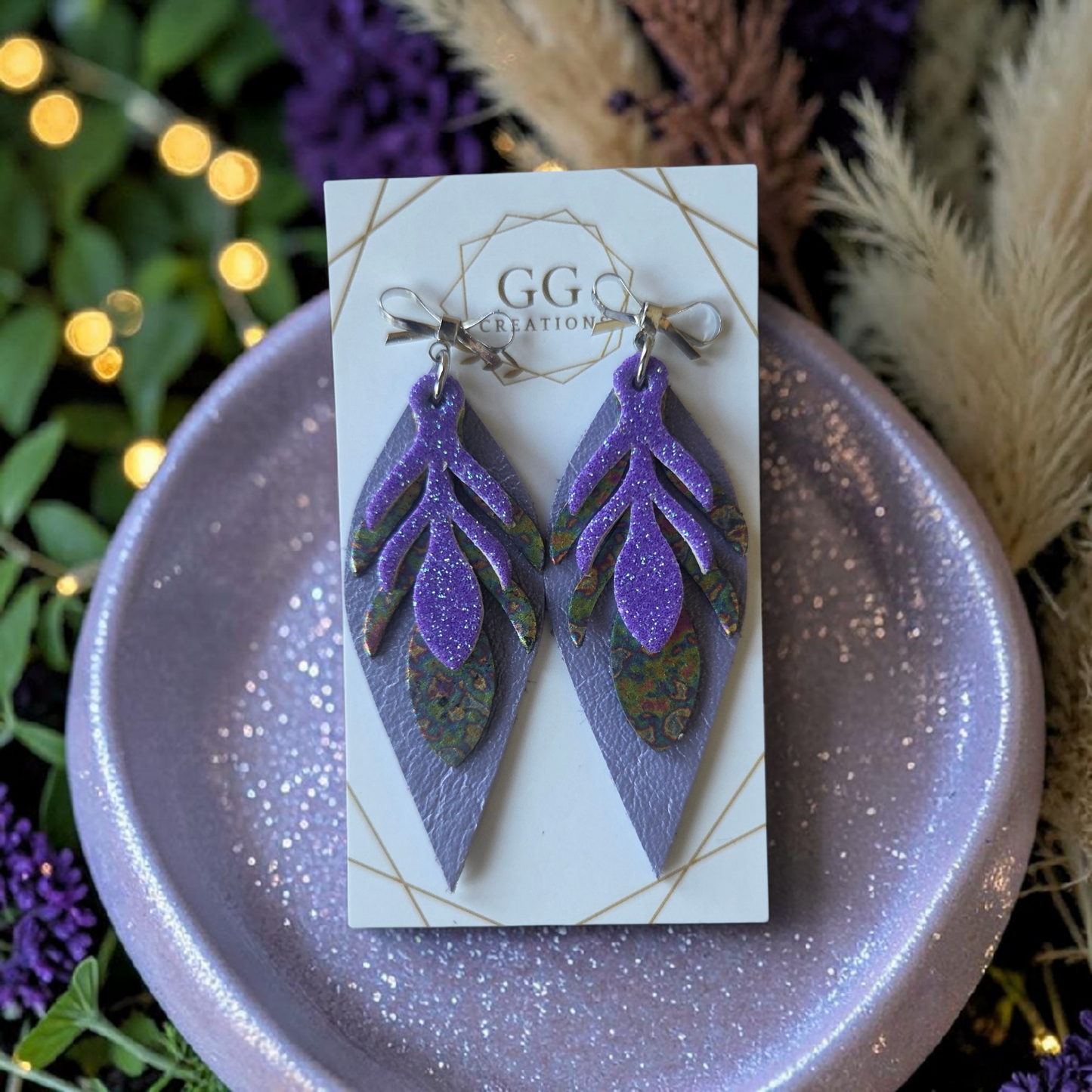 Preorder - Pointed Tip Leaf Trio - Steel Rule Wooden Earring Die