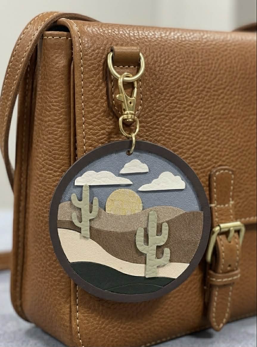 Preorder - Circle Dessert Scene - Accessory, Keychain, Purse Charm- Steel Rule Wooden Die