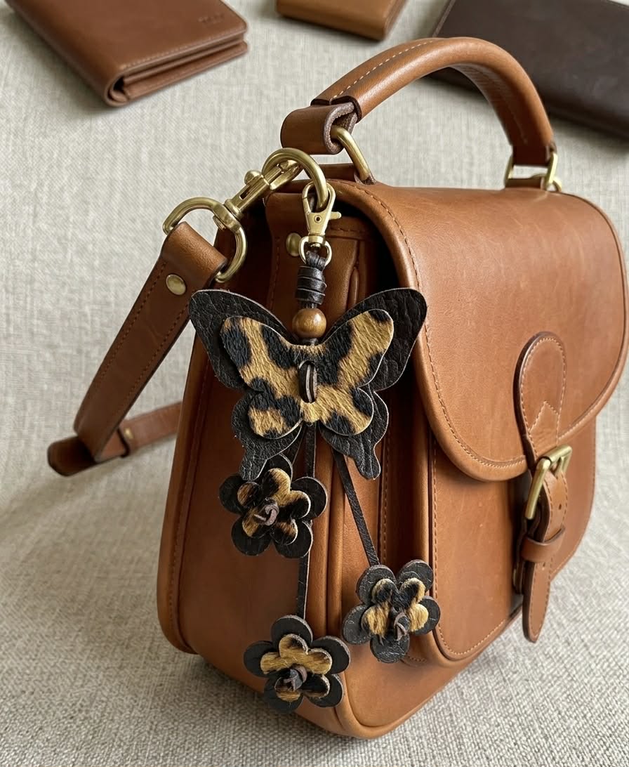 Preorder - Butterfly Bliss with flowers - Bag Charm, Accessory Keychain Die - Steel Rule Wooden Die
