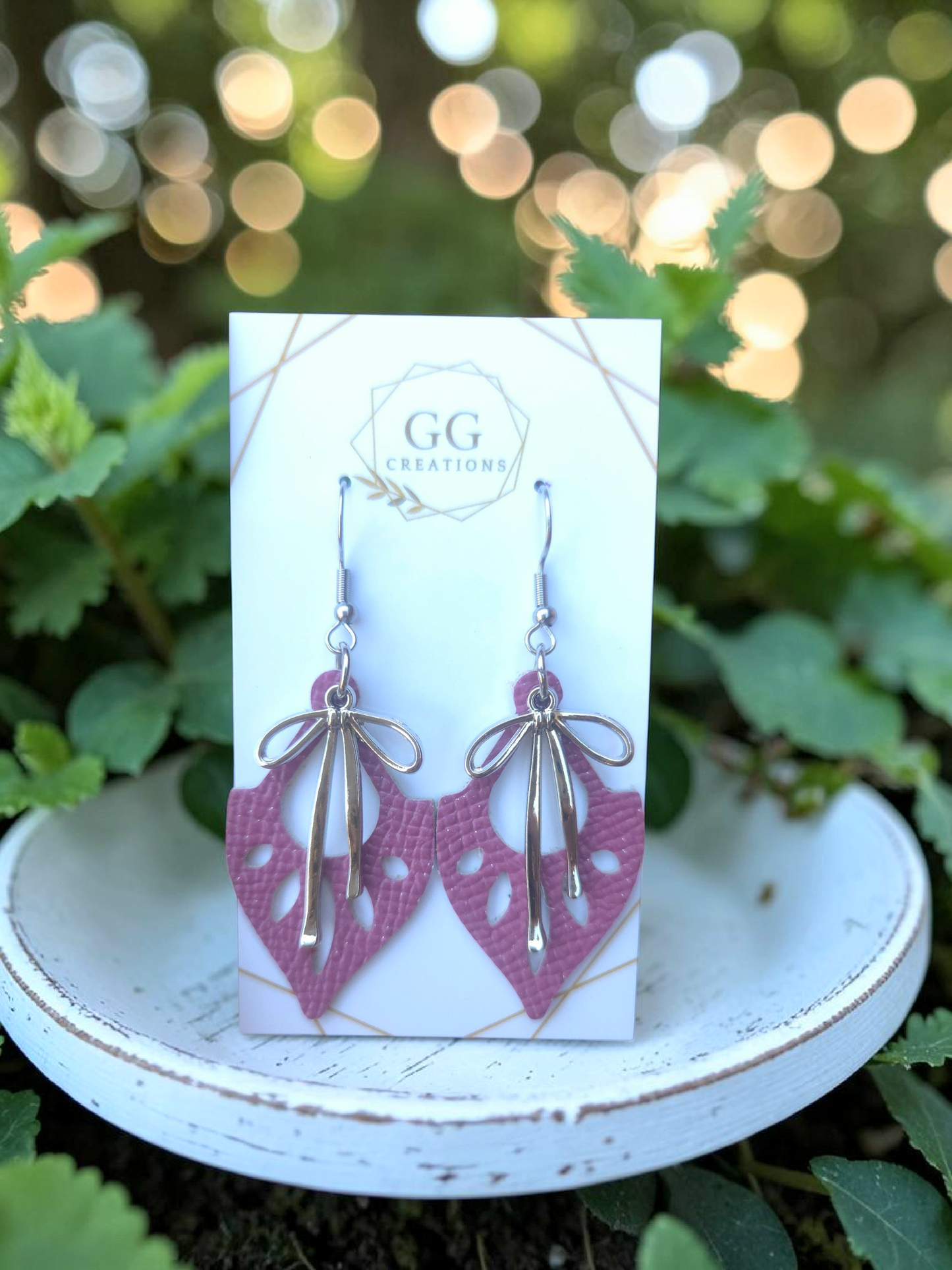 Preorder - Hadley Drop - 1.75" pair - Steel Rule Wooden Earring Die