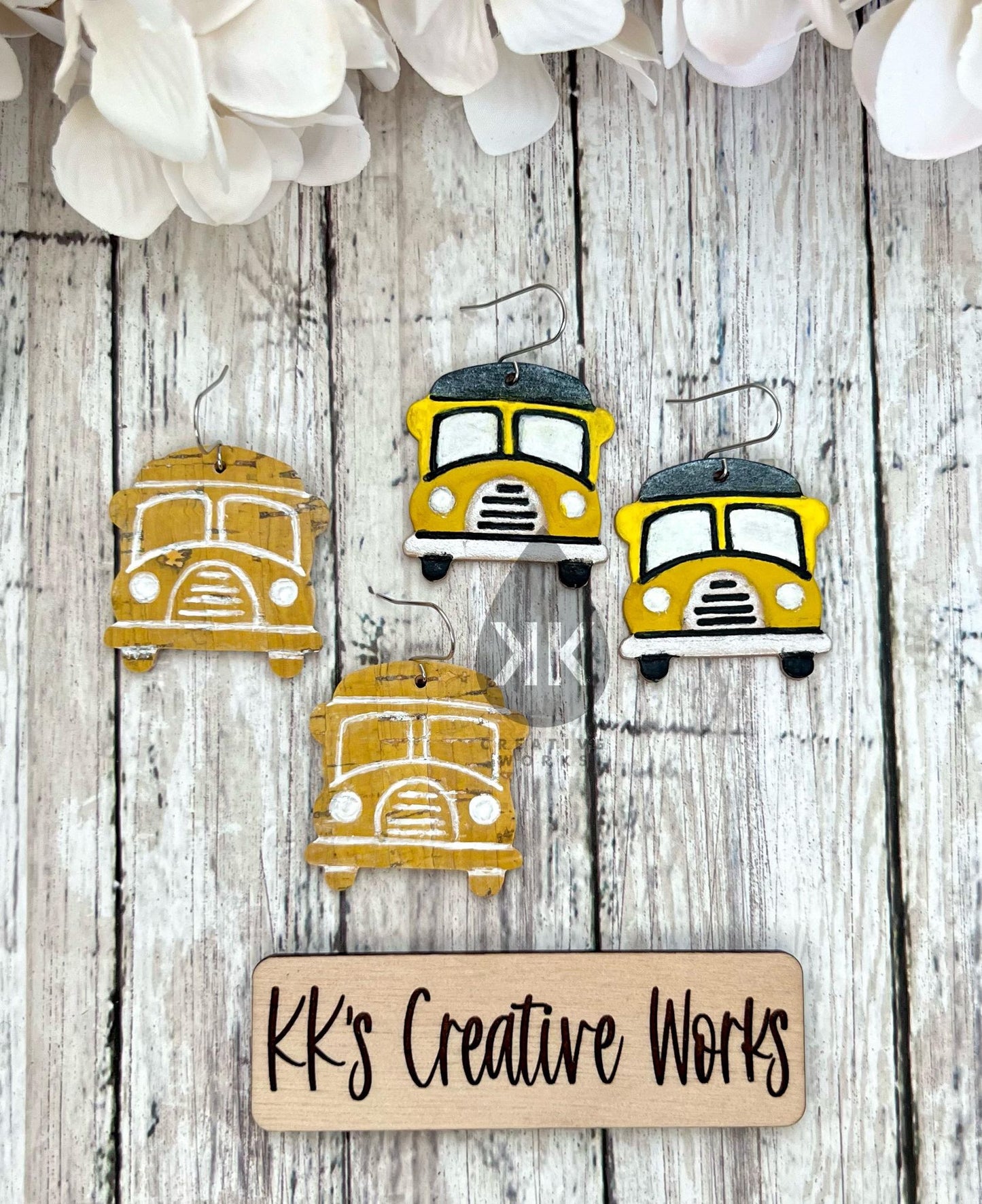 Colorful Classroom - 8 Embossed Designs - Back to School - Embossed - Steel Rule Wooden Earring Die