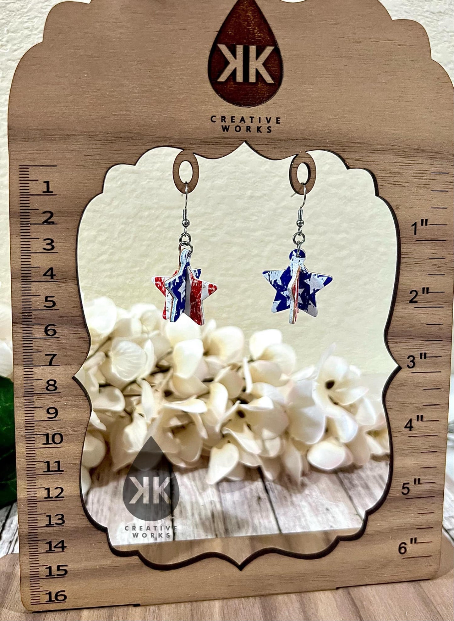 Preorder - KK’s 3D Star Dazzle - Steel Rule Wooden Earring Die