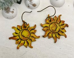 Preorder - Sun - 1.5" Embossed Pair - Steel Rule Wooden Earring Die
