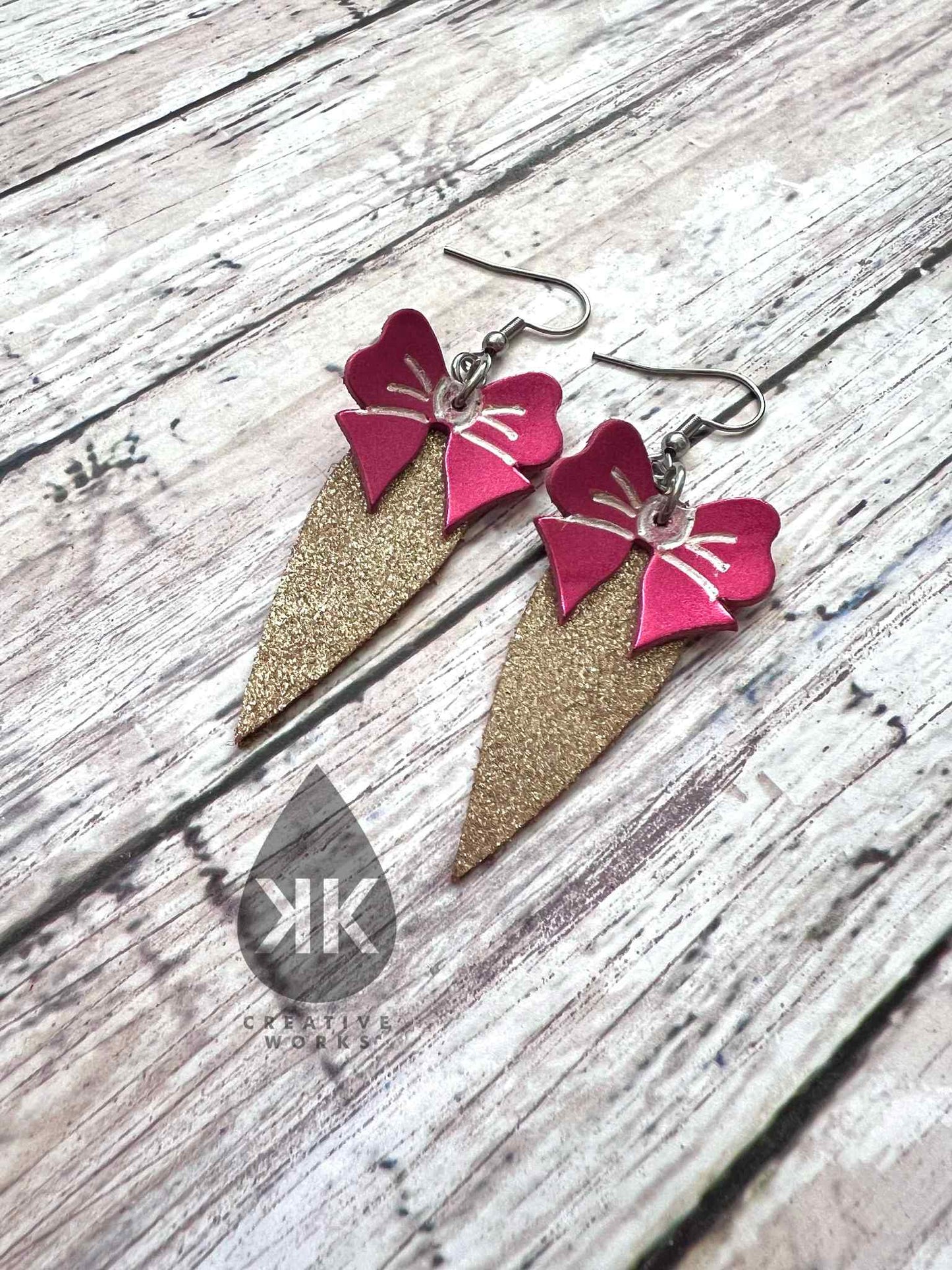 Bow-u-tiful Bliss - Embossed Multi Bows - 5 styles (pairs) - Steel Rule Wooden Earring Die